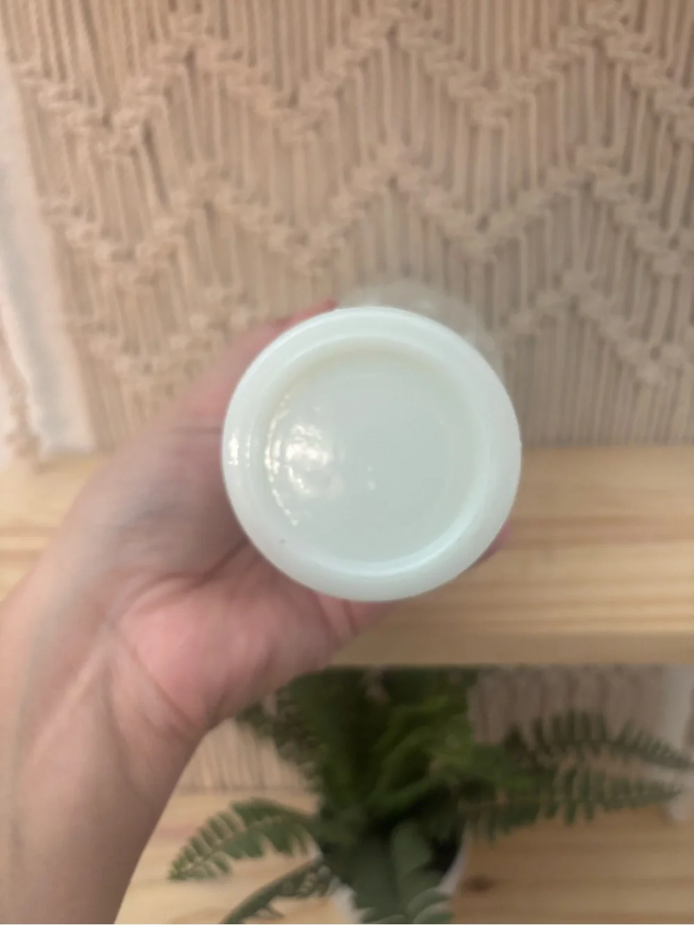 Anchor Hocking vintage milk glass vase 